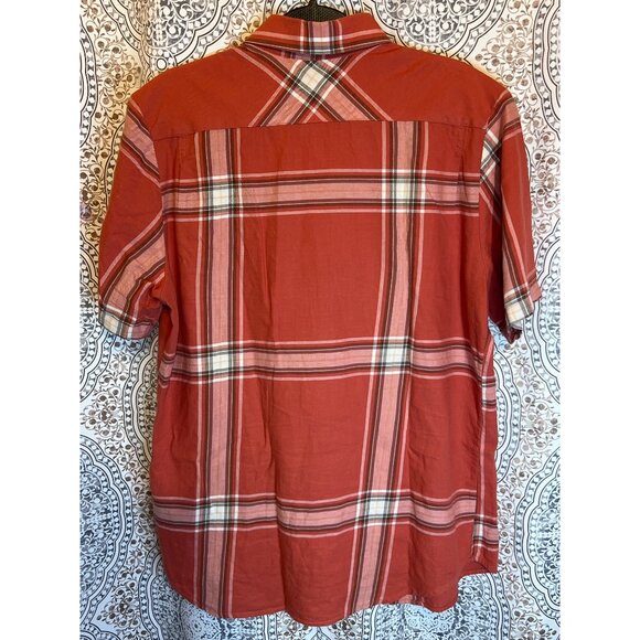 Volcom Mens Classic Fit Plaid Short Sleeve Button-Up Shirt Size M - Picture 3 of 10